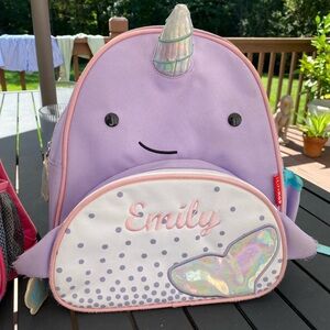 Skip Hop “Emily” Purple Narwhal Backpack